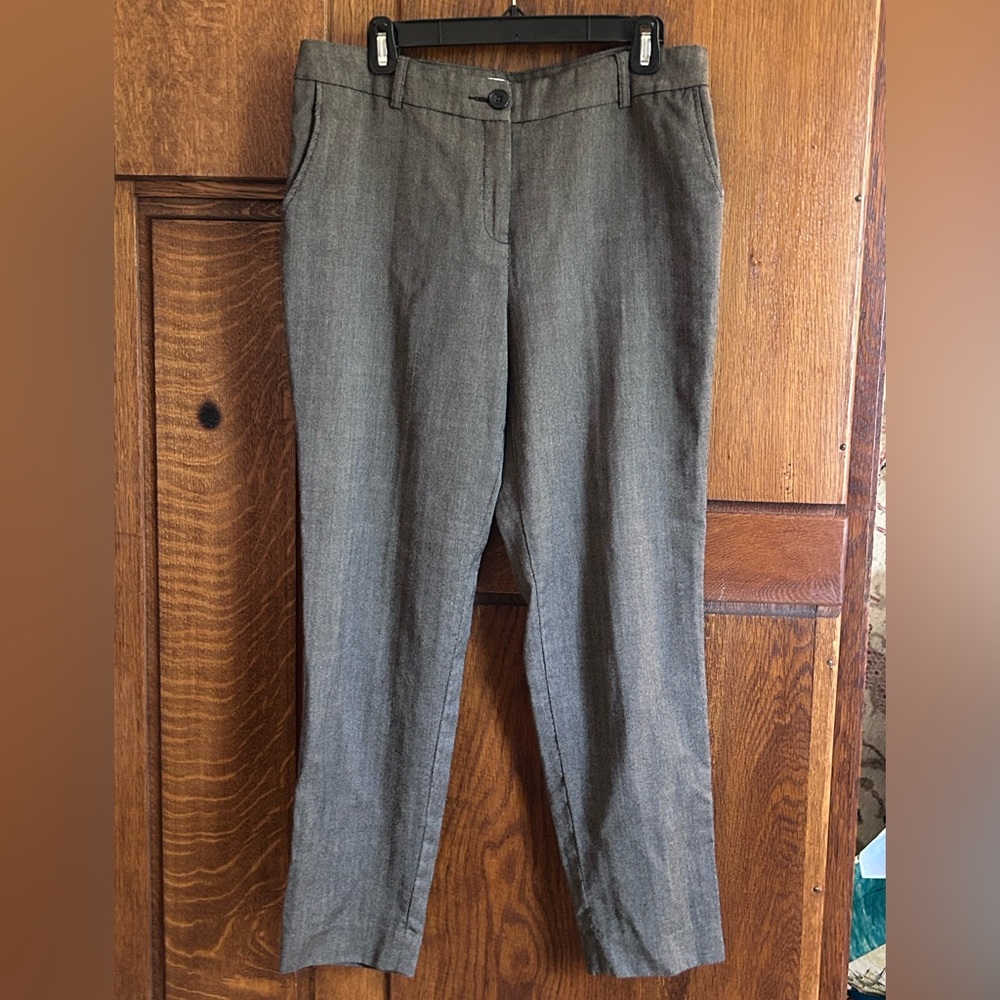 Pendleton Grey Herringbone Wool Pants